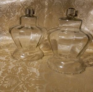 Vtg Wide Mouth Clear Votive Cups